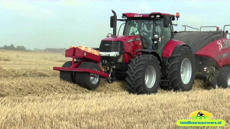 Stro persen met de nieuwe Case IH Puma CVX 185 van Simon Berends. -Landbouwpowers NL-