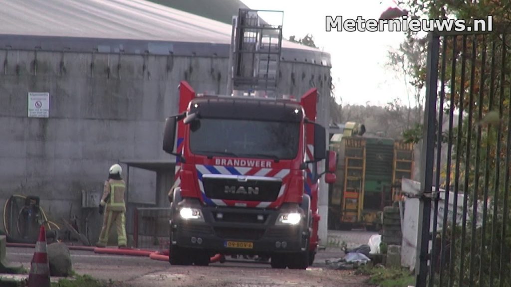 Brand in biovergister bij loonbedrijf in Donderen