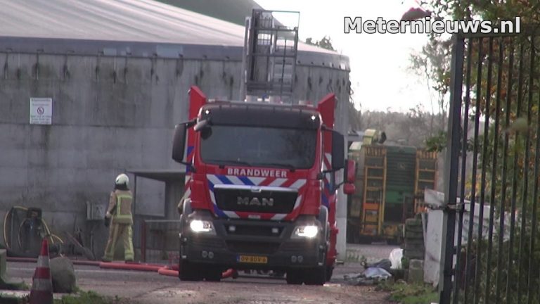 Brand in biovergister bij loonbedrijf in Donderen