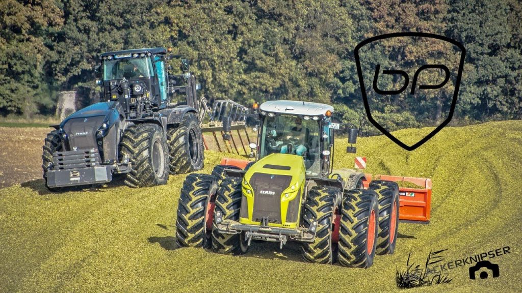 Maisoogst extreem met Claas Jaguar 980 | 2x Xerion op de kuil Met een mooi drift moment op 2.13