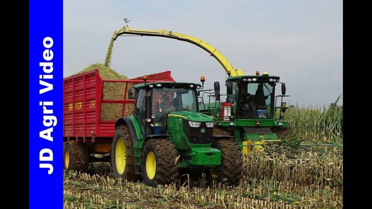 Mais hakselen 2017/Stormschade/John Deere 7450i/ten Voorde/Harvesting maize/Maishäckseln