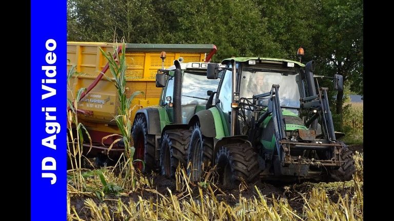 Modderen in de mais 2017/Extreme mud/John Deere 6850/van den Hardenberg/Harvesting maize