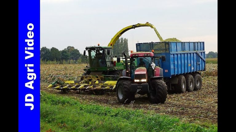Mais hakselen/Stormschade/John Deere 7480i/van der Ven/Harvesting maize/Maishäckseln/Zeeland