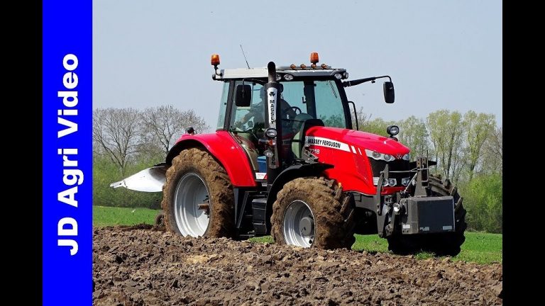 Massey Ferguson 7718/Ploegen/Frens/Ploughing/Pflügen/Hulshorst/2018