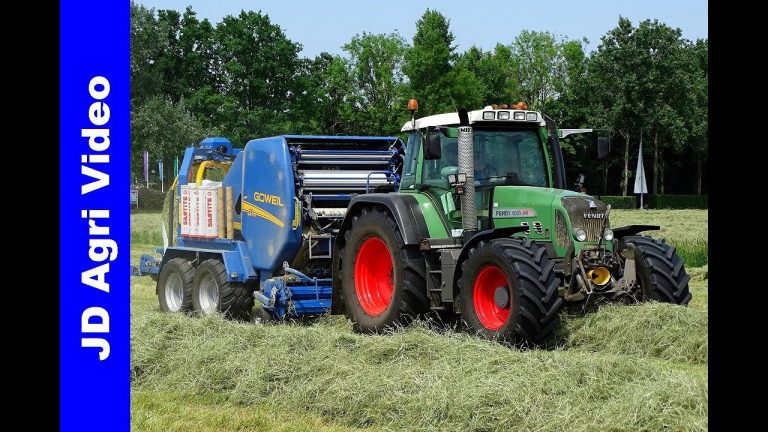 Fendt 820|Göweil|Balen persen|Frens|Pressing Bales|Ballen pressen|Hulshorst|2018