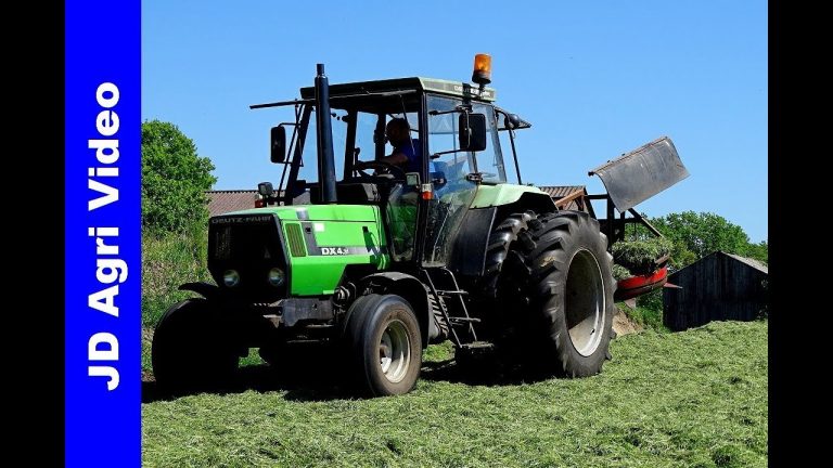Deutz-Fahr DX4.31+Agrotron K110|Grass silage|Gras inkuilen|Gras einfahren|Huigenbos|2018
