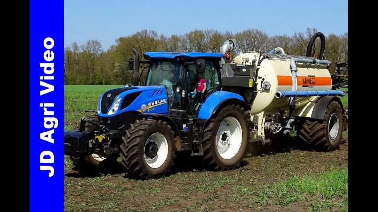 New Holland T7.210/Kaweco/Bouwland bemesten/Injection slurry/Gülleeinarbeitung/Emst/2018