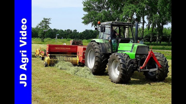 Deutz-Fahr 6.06|Baaltjes persen+laden|Pressing bales+loading|New Holland|Wajer Hulshorst|2018