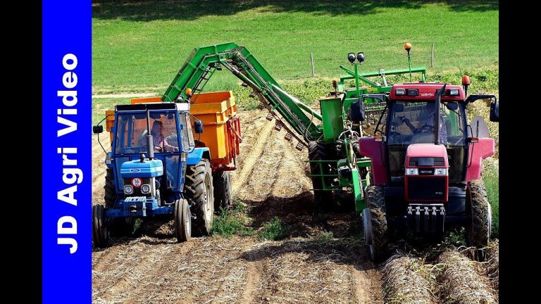 Case Maxxum 5150 | Ford 4610 | Aardappels rooien | Merkelbeek | Harvesting potatoes | 2018