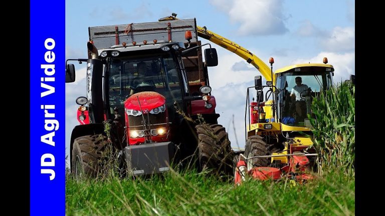 Mais hakselen 2018 + Kuilwerk | New Holland FX50 | MF 7718 + Fendt 718 | Johan Frens | Maize
