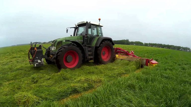 Grasmaaien | Fendt 924 met omkeer inrichting en Pottinger Novacat triple.  ruben p-
