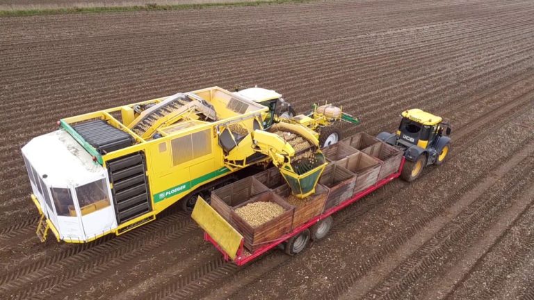 Aardappelen rooien met | AR 4BX wide body Ploeger Machines bv
