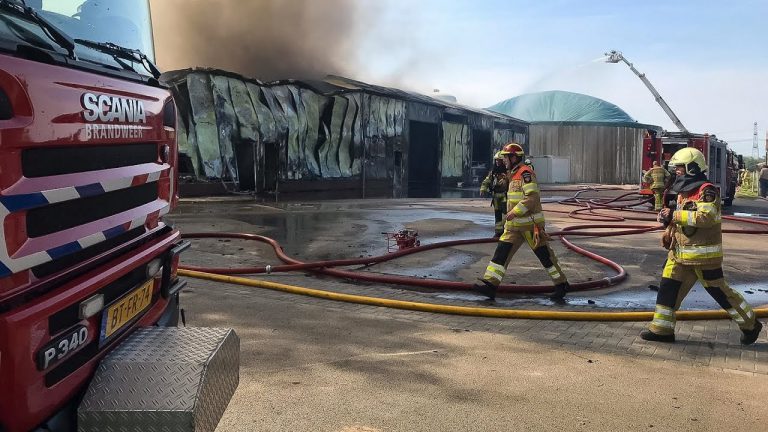 Brand bij biovergister in Dalfsen 40.000 kippen gespaard