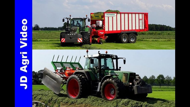 Fendt 824 + 720 | Grass silage 2019 | Gras inkuilen | Jansen Wijhe | Pöttinger | Holaras