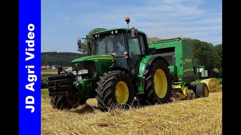 Straw Baling 2019 | John Deere 6320 + 582 | Stro persen | Korbach (D) | Stroh Pressen