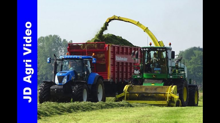 John Deere 7450i + Werklust | Grass silage | Gras hakselen + Kuil | ten Voorde Terwolde | Pit work