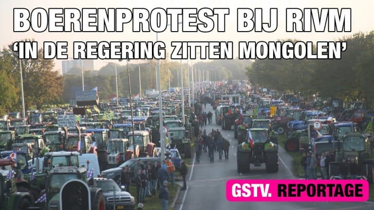 Boeren protesteren in De Bilt tegen RIVM