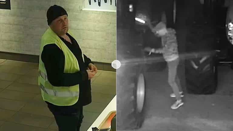 Opsporing verzocht Holten: Brutale tractordieven stoppen voor plas en koffie!