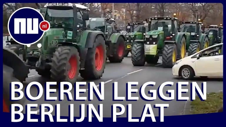 Berlijn afgeladen vol met duizenden trekkers voor boerenprotest