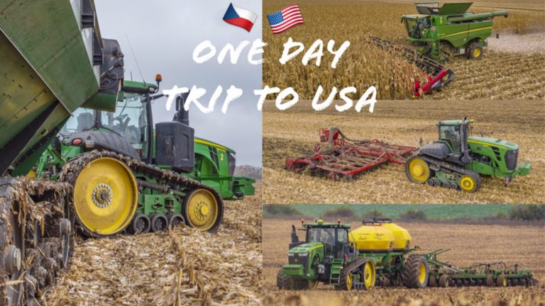 Even een dagje naar de VS l 15 John Deere machines – S680 + 16rows Geringhoff, 9630T, 2x 8370RT