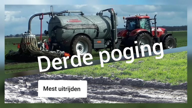 Boer Gerrit vlogt — Vandaag een derde poging gewaagd om weer wat mest uit te laten rijden