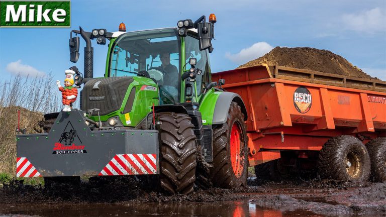 Modderen… Grondverzet 2020 P. vd Steeg uit Uddel met een Fendt 312 en JCB — Mike van den Hardenberg