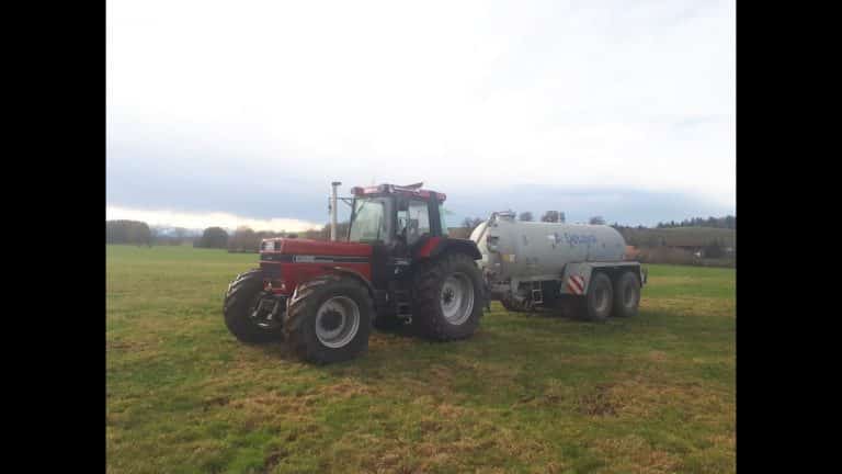 Case ih 1455XL SOUND! met de mesttank