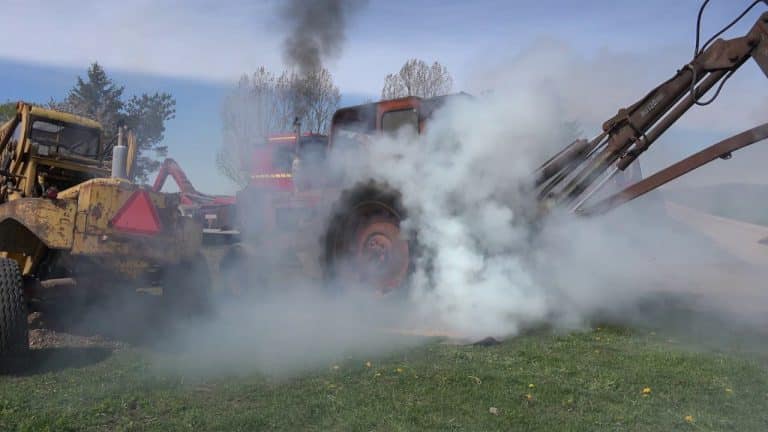 BM350 Volvo Boxer burnout! Traktor power
