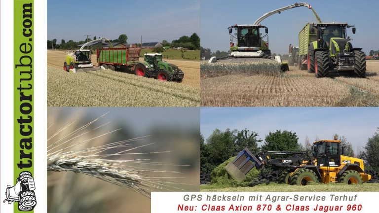 Loonbedrijf Terhuf GPS hakselen met nieuwe Claas machines….