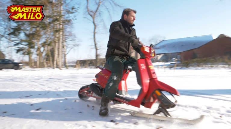 Strenge vorst? Geen probleem, bouw je eigen sneeuwscooter!