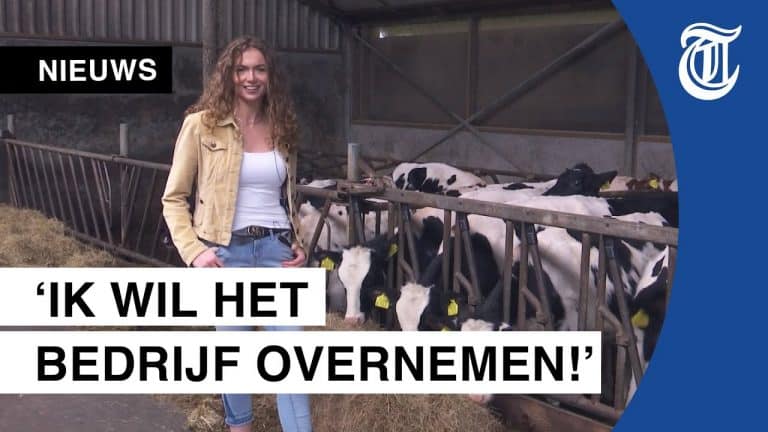 ‘Lekker vies worden niet verkeerd’ De 22-jarige Rianne Vermunt uit Veendam hoopt ook ooit het boerenbedrijf over te nemen