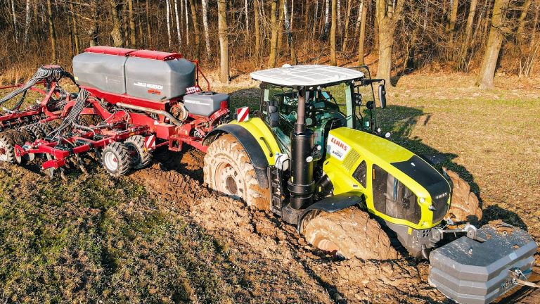Vastgereden! | Claas Axion 960 450PK
