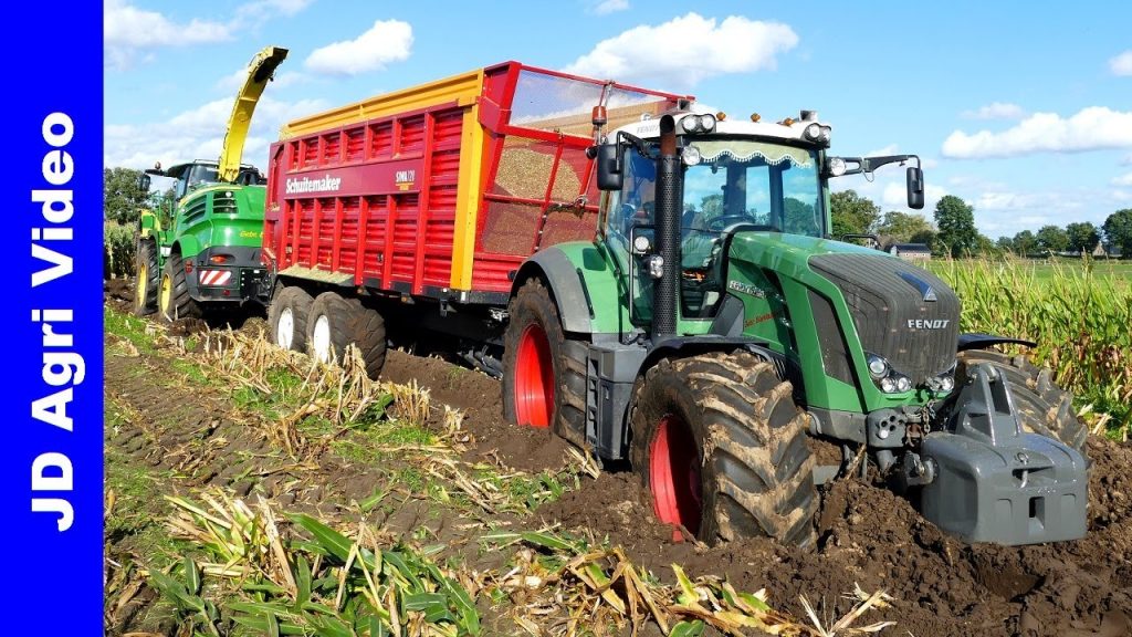 Modderen in de mais 2021 | John Deere 8600i + Fendt