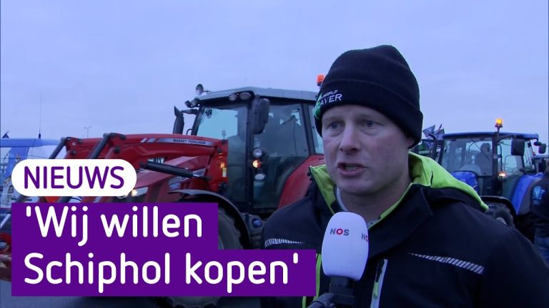Actievoerende boeren willen Schiphol “Kopen” | Tientallen boeren hebben maandag het koopcontract overhandigd!