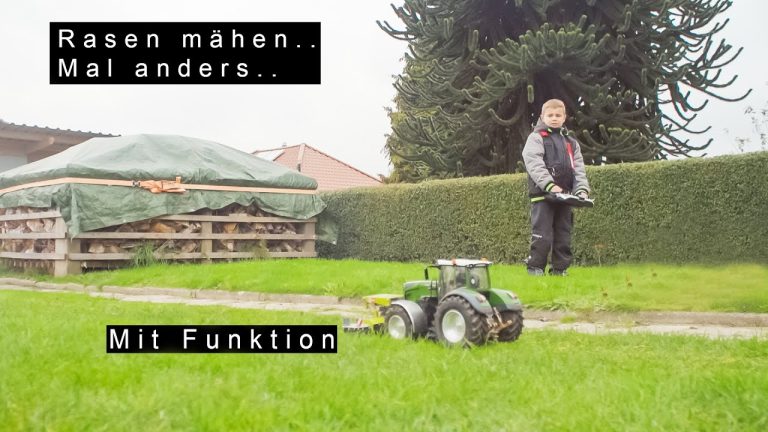 Geen zin om gras te maaien!? De ideale oplossing! Fendt 1050 met frontmaaier
