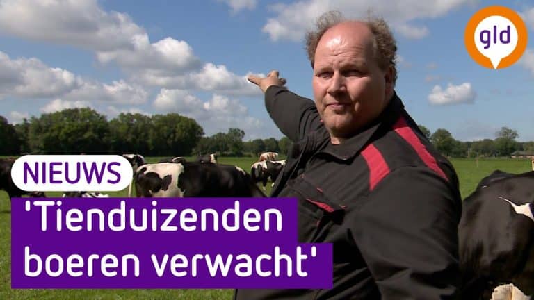 Massaal boerenprotest in Stroe gaat officieel door. Veehouder Gert-Jan Brouwer stelt zijn grond beschikbaar