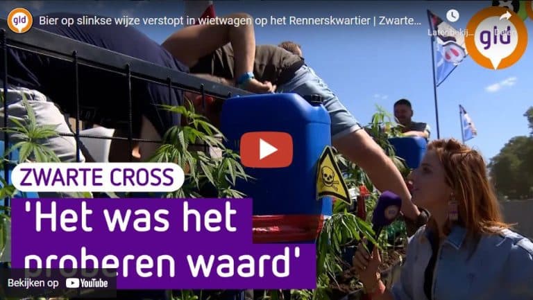 Zwarte Cross 2022 — Bier op slinkse wijze verstopt in wietwagen op het Rennerskwartier